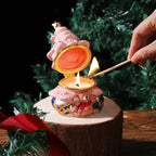 Julgran-doftljus i keramikkruka – aromaterapi och gåvobox