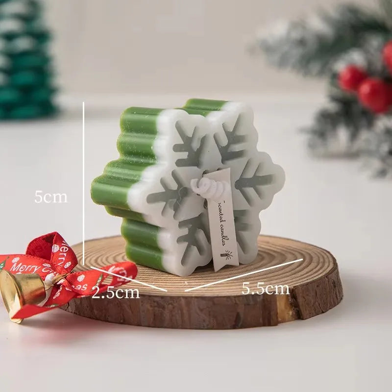 Juldoftljus – Snöflinga i Presentförpackning