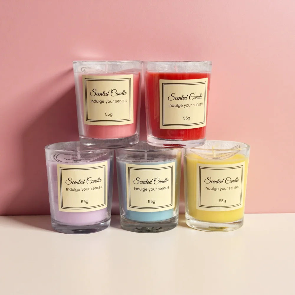 Aromaterapi doftljus i presentförpackning – handgjort sojavaxljus i glas