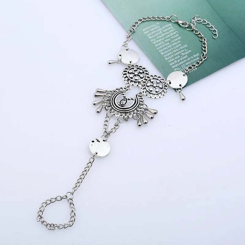 Fot- och Tåkedja – Bohemisk Vintage Anklet för Kvinnor