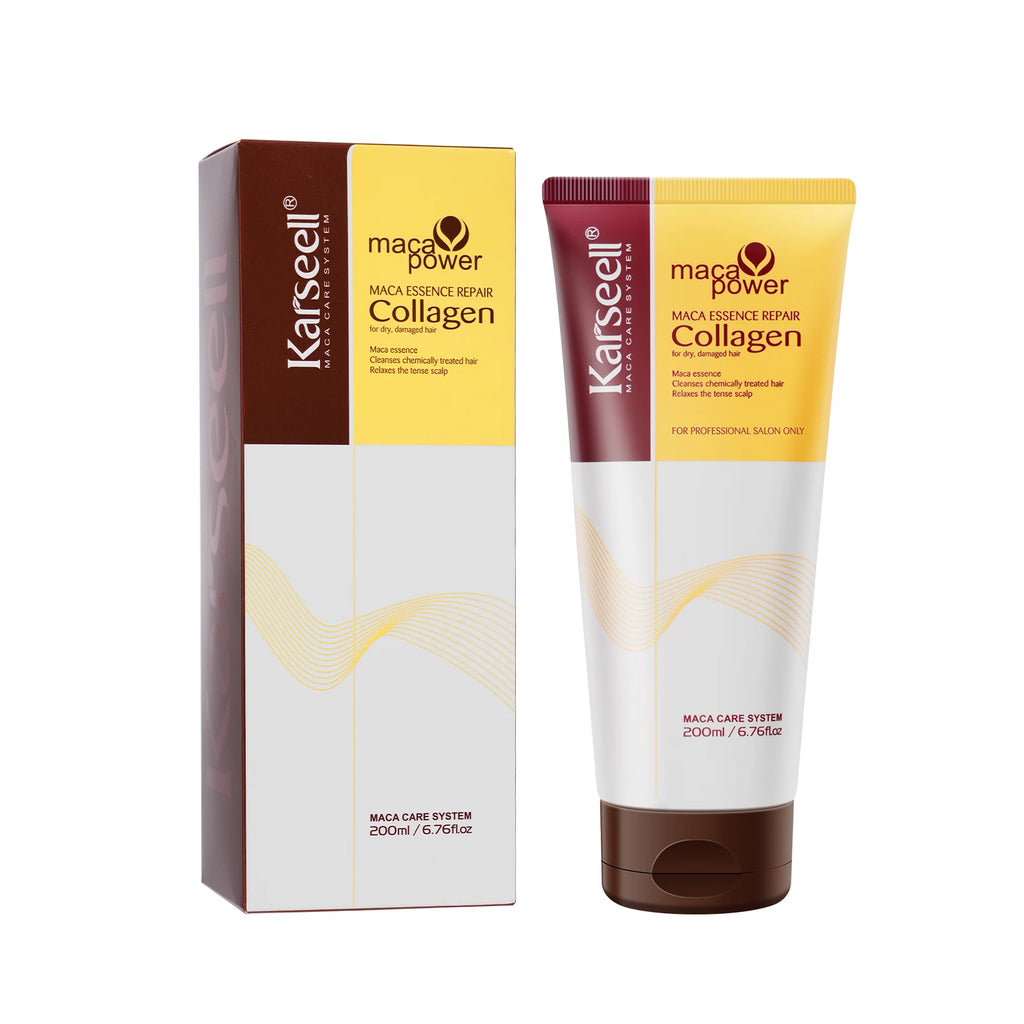 Karseell Collagen Hair Treatment Mask med Arganolja – Djupverkande Hårinpackning för Torrt och Skadat Hår