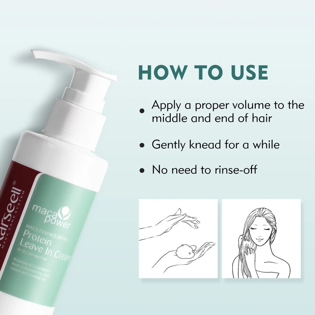 Karseell Leave-In Conditioner Protein Cream för Torrt och Skadat Hår