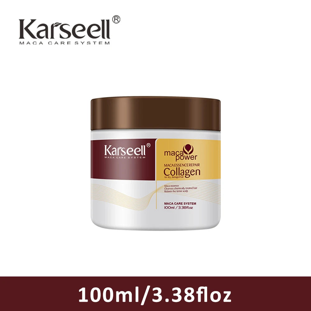 Karseell Color Depositing Red Hair Mask – Färgförstärkande Inpackning för Rött Hår 500 ml