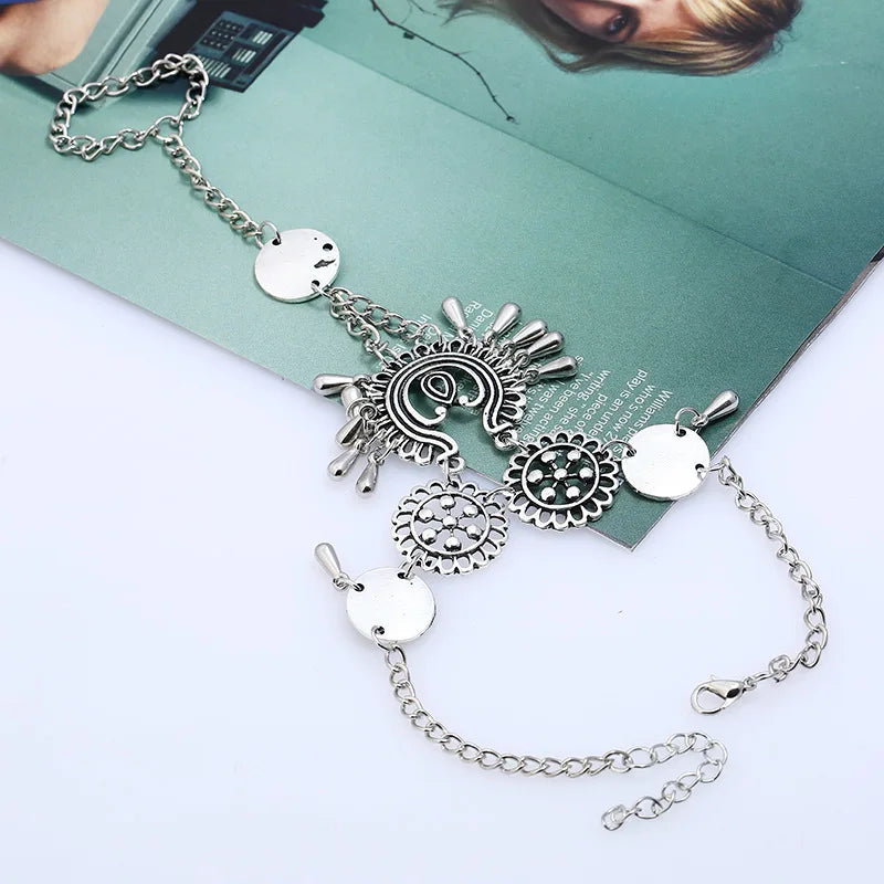 Fot- och Tåkedja – Bohemisk Vintage Anklet för Kvinnor