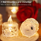 Elektroniskt LED-blockljus i plast – realistiskt och säkert för dekoration