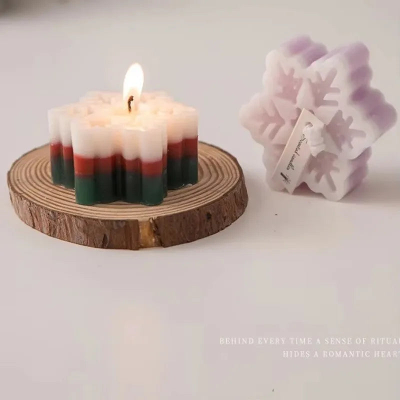 Juldoftljus – Snöflinga i Presentförpackning