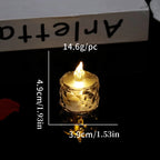 Elektroniskt LED-blockljus i plast – realistiskt och säkert för dekoration