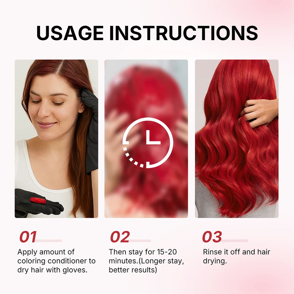 Karseell Color Depositing Red Hair Mask – Färgförstärkande Inpackning för Rött Hår 500 ml