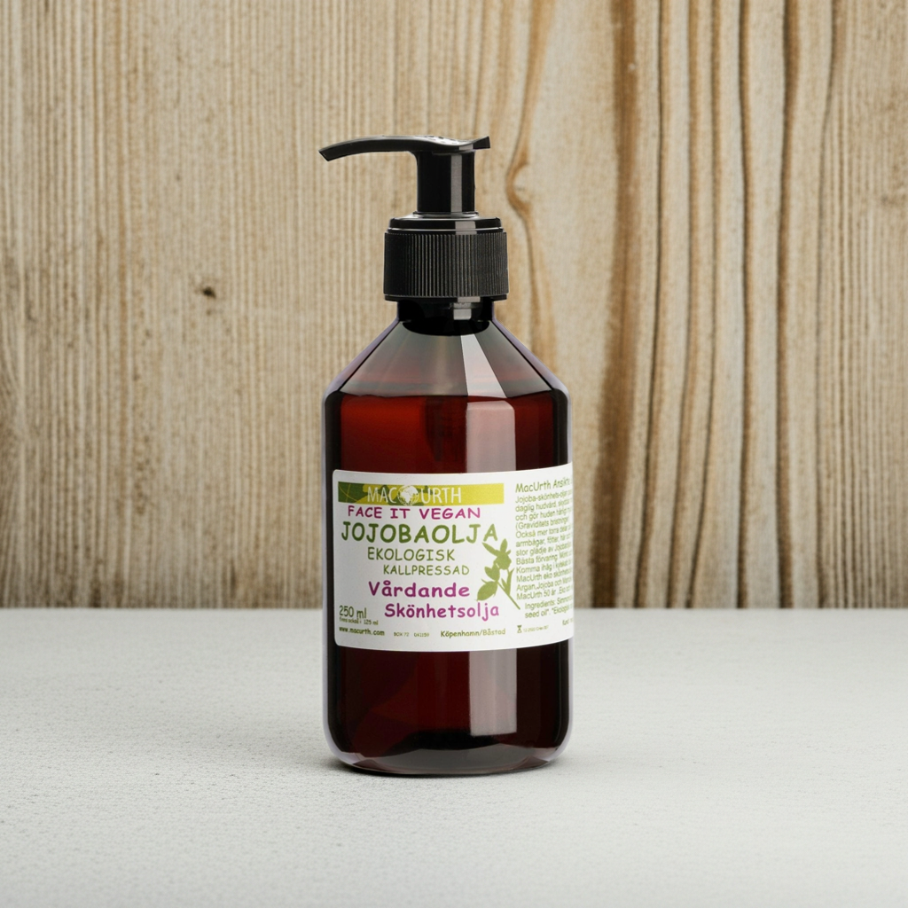 Mcurth Ekologisk Jojobaolja 250 ml – Kallpressad Hud- & Hårolja