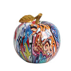 Graffiti-äpple i resin – modern konstdekoration